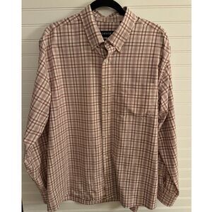 Orvis Active Fit Plaid Button Down Shirt Casual Business Outdoor‎ Wear, Large